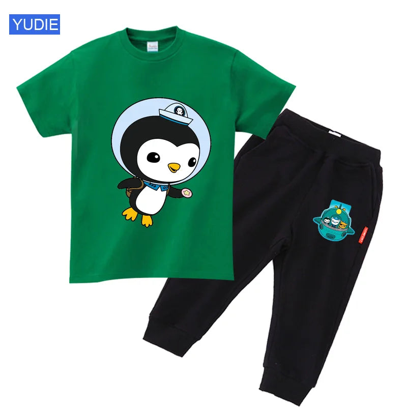 toddler boy clothing set kids Summer Baby Clothes Set girl casual sport outfit children Clothes anime Casual Clothes tshirt Suit