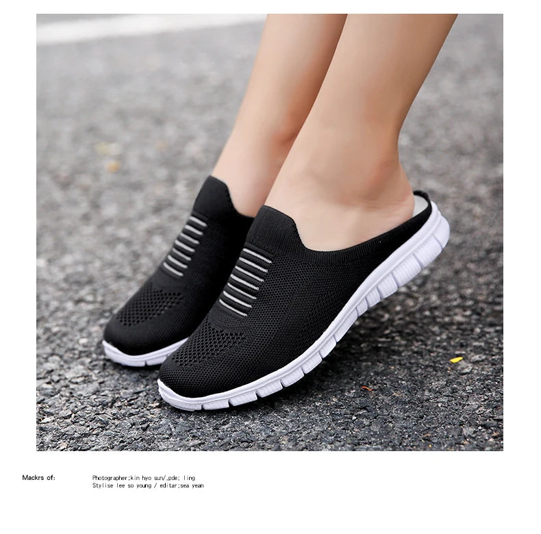 Women Vulcanized Shoes High Quality Shoes for Women 2025 Comfortable Casual Women Slippers Plus Size 42 Walking Flat