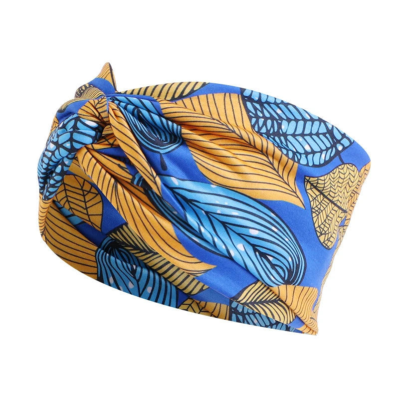 African Print Stretch Bandana Head Wrap Long Scarf Satin Floral Ankara Dashiki Women Party Turban Headwear Cap Hair Accessories