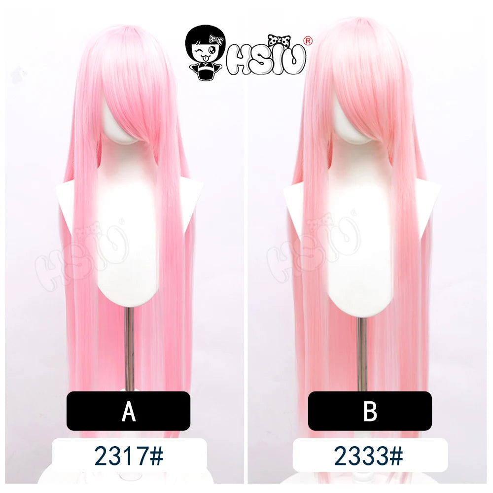 Anime New style Cosplay Long Wig「HSIU」Party Anime wigs 44 color 100cm Colourful  wig Fiber synthetic wig+Free wig cap