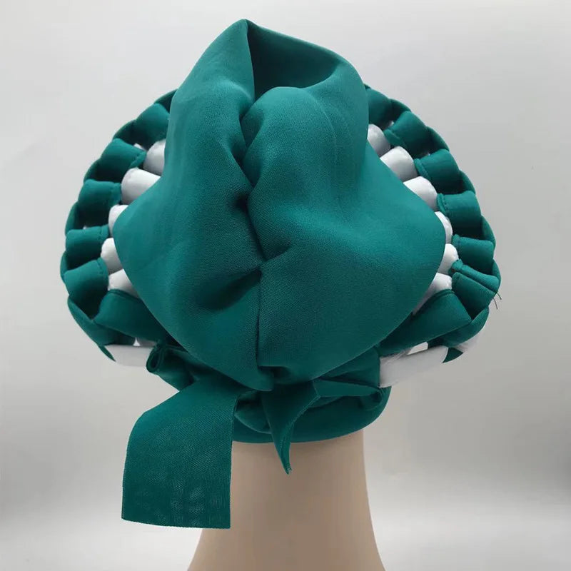 2022 Fashion African Turbans for Women Ready to Wear Auto Gele Headties Nigerian Aso Oke Head Wraps for Traditional Wedding