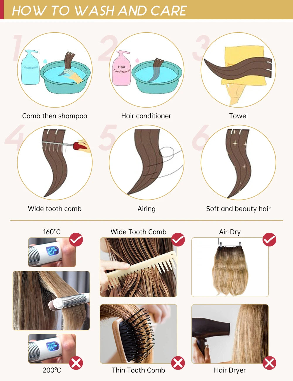 Moresoo Tape in Human Hair Extensions 26Inch 28 Inch Glue on Natural PU Remy Blonde Hair Black Pieces for Women Straight Hair