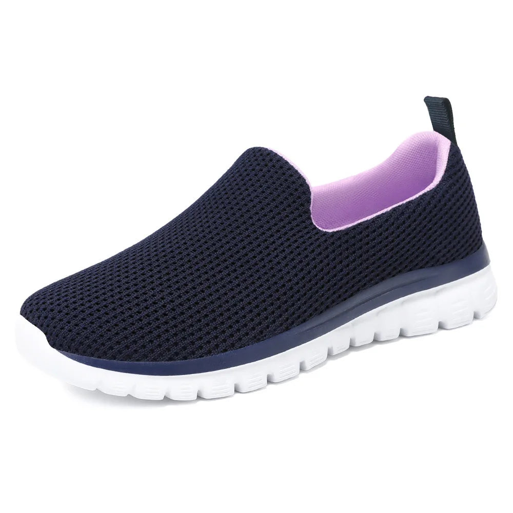 Mesh Breathable Light and Comfortable One Foot Pedal Leisure Sports Running Shoes