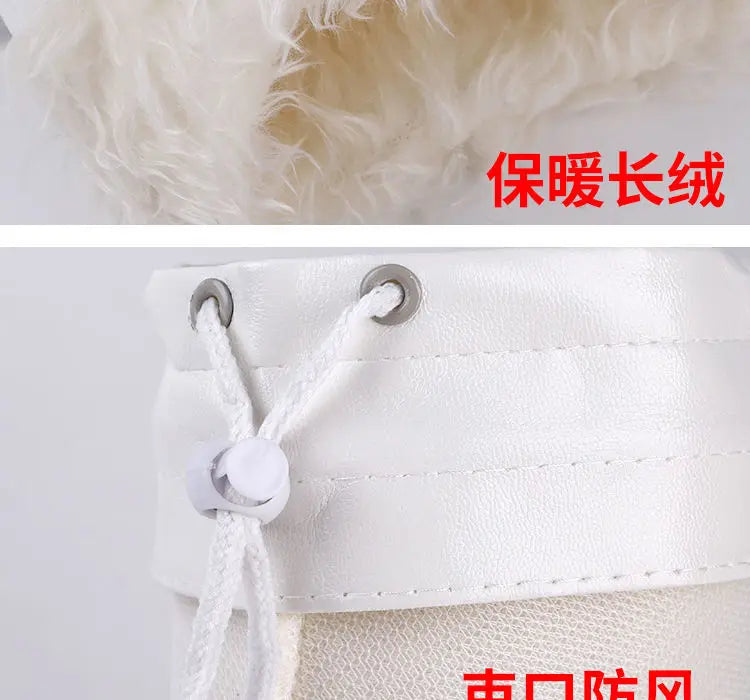 Cold-Proof Men's and Women's Rain Boots Cotton Cover Water Shoe Lining Winter Rain Boots Cotton Lining Fleece Lined