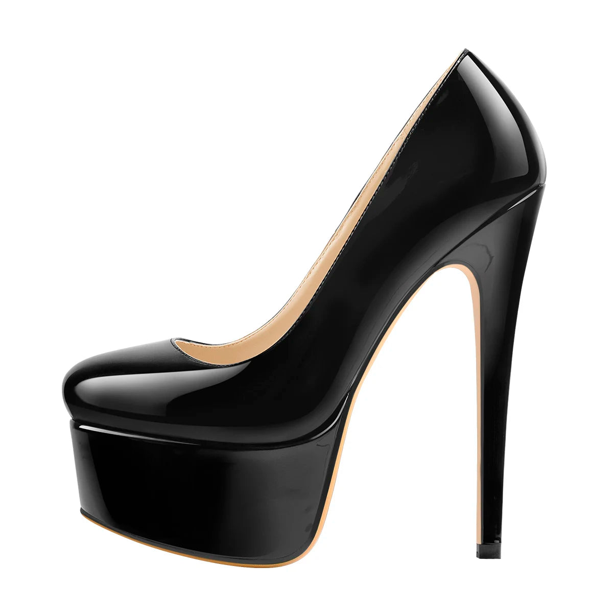Onlymaker Women Platform Super Stiletto High Heels Pumps Round Toe Slip On Wedding Party Big Size Fashion Shoes