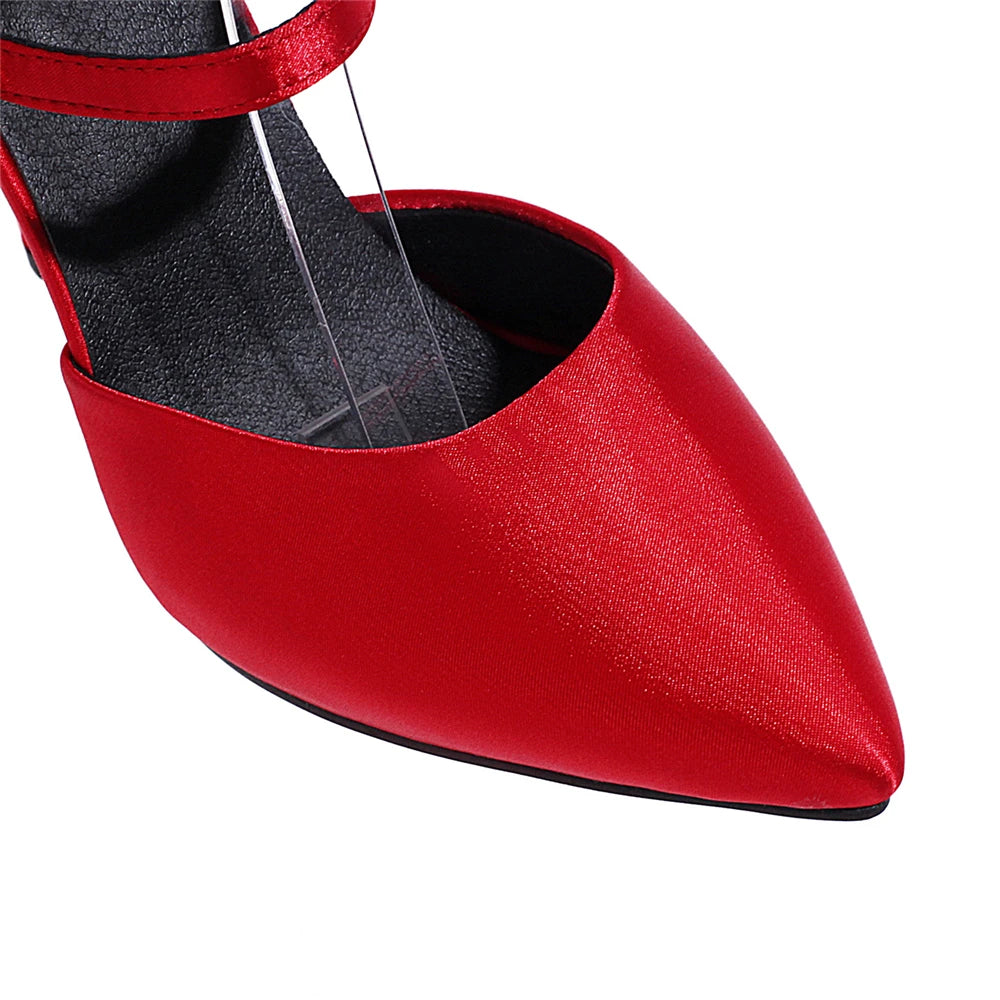 2026 Sexy Classic High Heels Women Sandals Summer Shoes Ladies Pumps Heels Woman Buckle Ankle Strap Shoes Green Black size 34-43