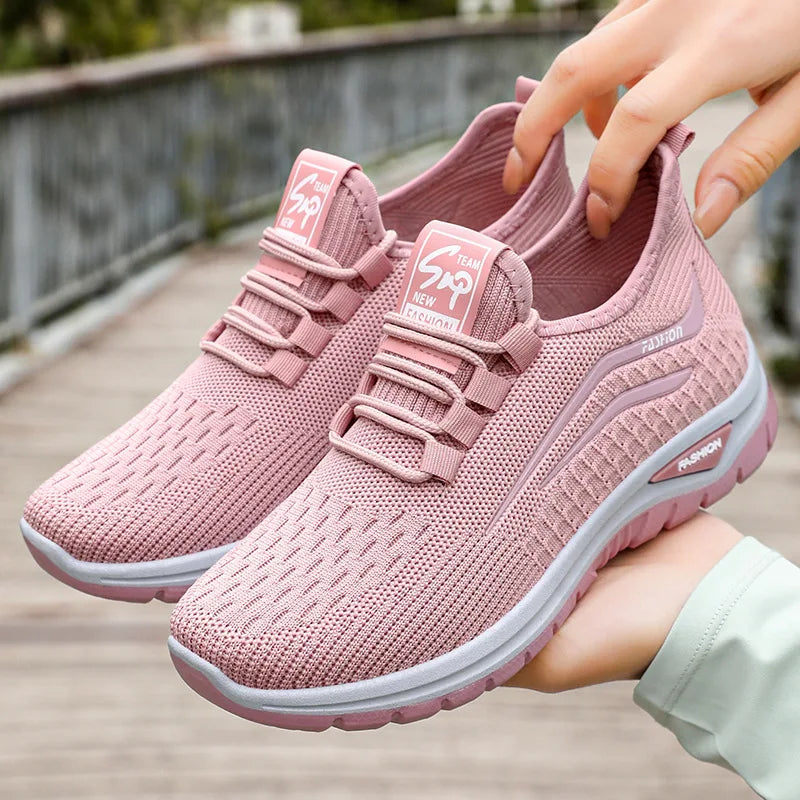 Women's Lightweight Breathable Mesh Running Shoes Soft Sole Casual Sneakers for Walking