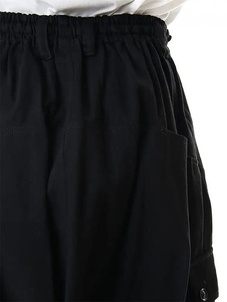 Men's new menswear fashion hair stylist fashion trend casual nine point halen pants low crotch plus size clothing