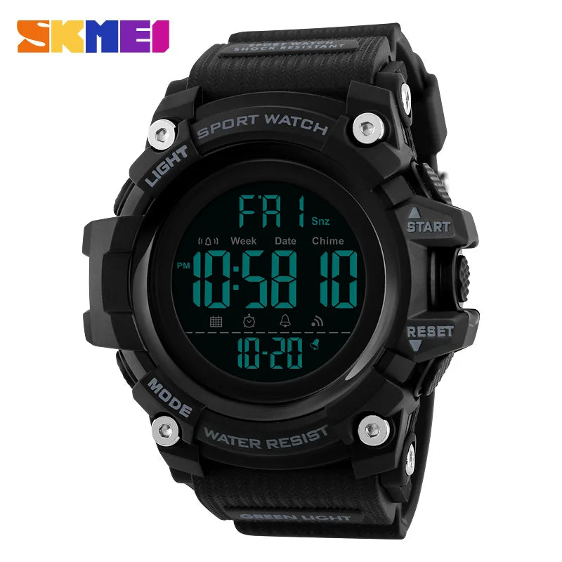 SKMEI Top Brand Outdoor Sport Smart Watch Men Multifunction Fitness Watches 5Bar Waterproof Digital Watch reloj hombre 1227/1384
