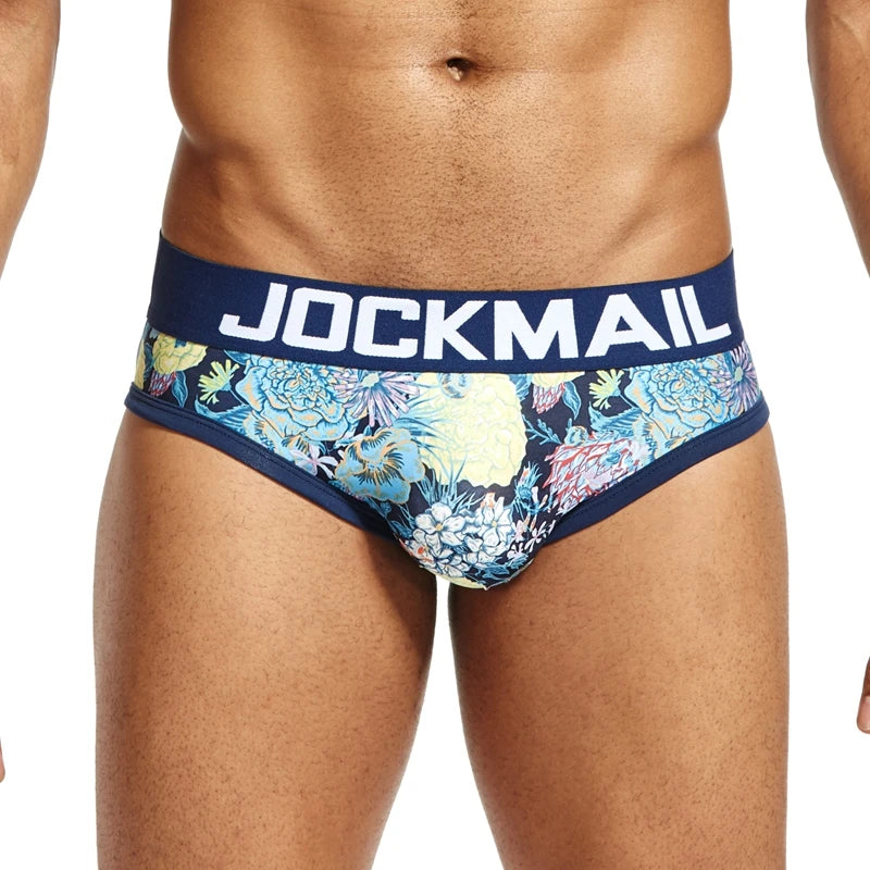 Animal Cartoon Print Men Underwear Nylon Ice Silk Sexy Men Briefs Breathable Slip Cueca Gay Male Panties Underpants Briefs
