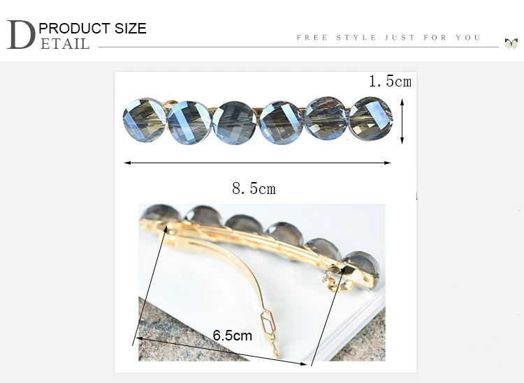 Women headwear rhinestone hair clips cute hair pin vintage hair barrettes crystal hair accessories for women BAZAARHUBO