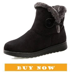BEYARNE Small Size 32 -43 Block Heel Platform Shoes Fall Winter  OL Elegant High Heels Ankle Boots Women Warm Plush Boot