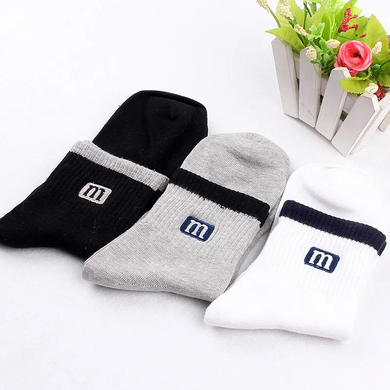 3Pairs/Lot High Quality Men's Socks Cotton Fashion Sports Male Socks Breathable Comfortable Plue Men Socks