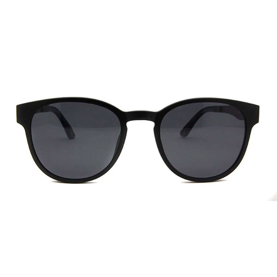 ESNBIE Ultem Polarized Clip On Sunglasses Magnetic Frame Glasses Women Retro Round Eyeglass Spectacle Men oculos feminino BAZAARHUBO