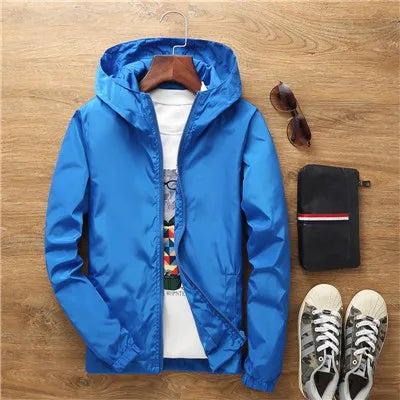 2026 New Women‘s Jacket Outerwear Spring Autumn Hooded Casual Windbreaker Coat Summer Sunscreen Clothing Family Size 7XL A8