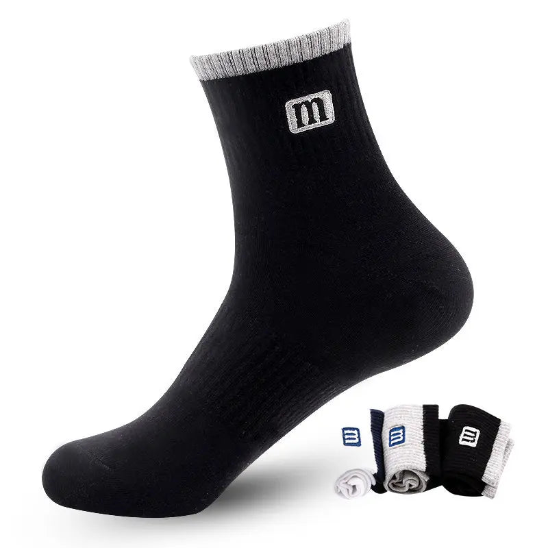 3Pairs/Lot High Quality Men's Socks Cotton Fashion Sports Male Socks Breathable Comfortable Plue Men Socks