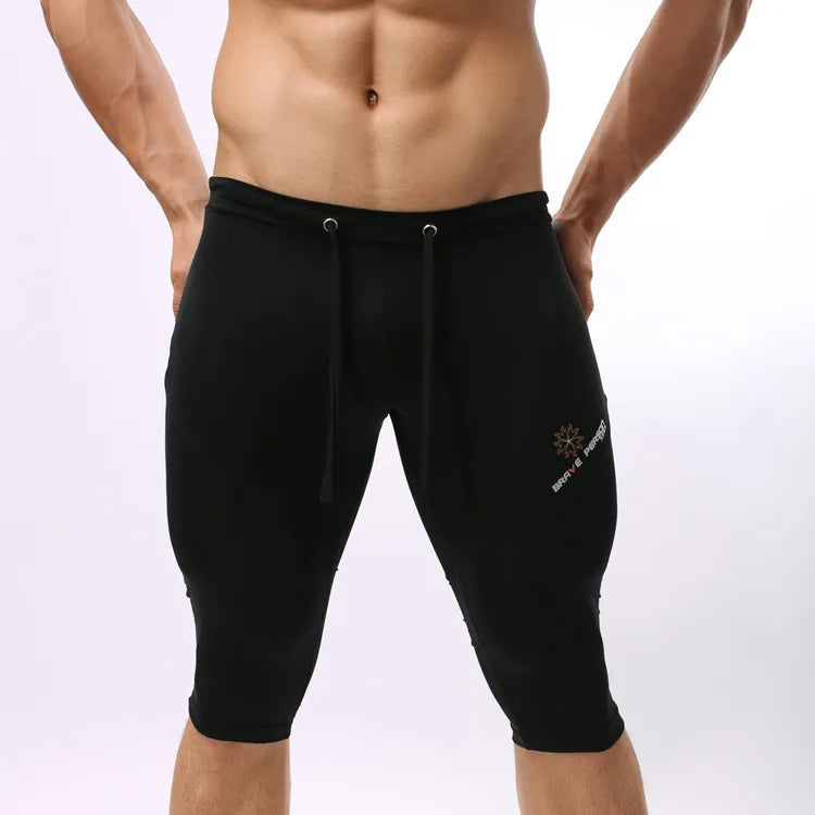 Sexy Men Beach Swimwear Swim Shorts BRAVE PERSON Brand Quality Man Swimsuit Bermudas Long Trunks Swimming Board Surf Bath Shorts