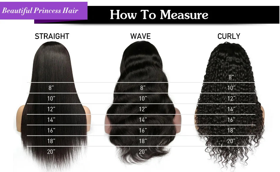 Princess Hair 13x4 Deep Wave Lace Front Wigs Human Hair Pre Plucked HD Transparent Lace Frontal Wigs Human Hair for Black Women
