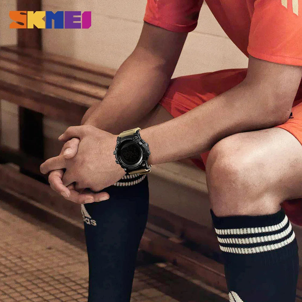 SKMEI Top Brand Outdoor Sport Smart Watch Men Multifunction Fitness Watches 5Bar Waterproof Digital Watch reloj hombre 1227/1384
