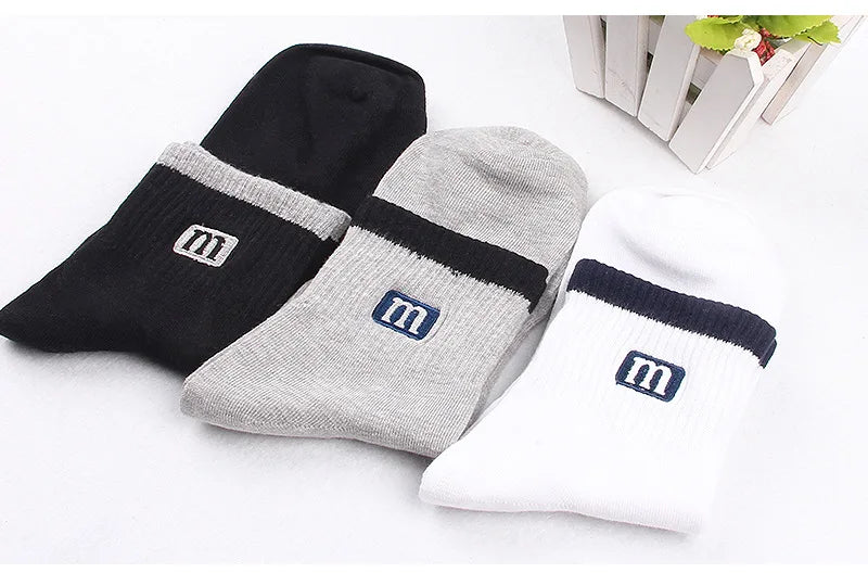 3Pairs/Lot High Quality Men's Socks Cotton Fashion Sports Male Socks Breathable Comfortable Plue Men Socks