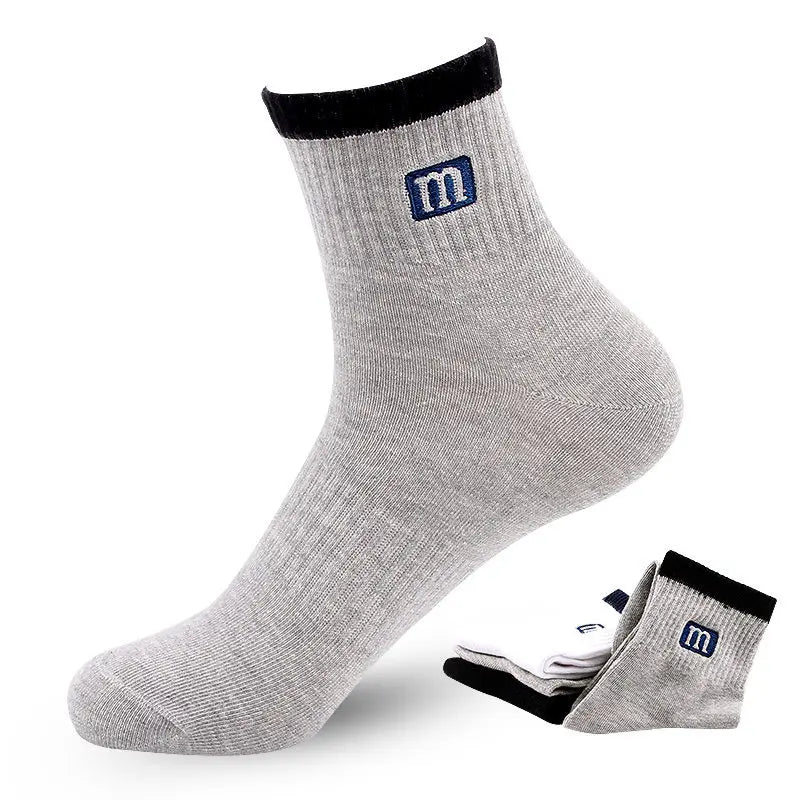 3Pairs/Lot High Quality Men's Socks Cotton Fashion Sports Male Socks Breathable Comfortable Plue Men Socks
