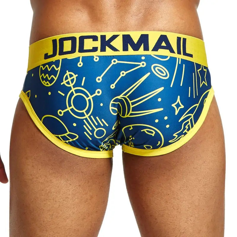 Animal Cartoon Print Men Underwear Nylon Ice Silk Sexy Men Briefs Breathable Slip Cueca Gay Male Panties Underpants Briefs
