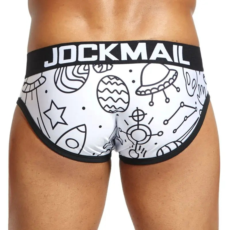 Animal Cartoon Print Men Underwear Nylon Ice Silk Sexy Men Briefs Breathable Slip Cueca Gay Male Panties Underpants Briefs