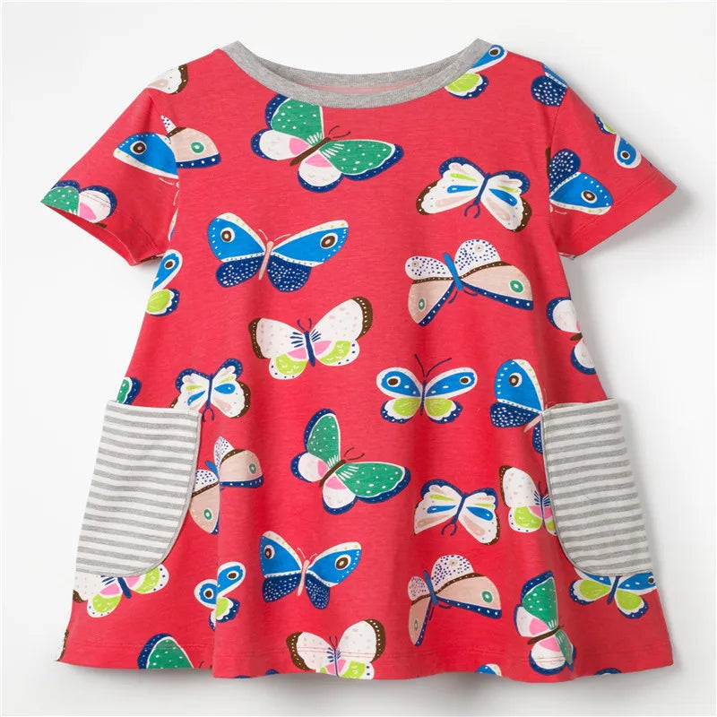 Dresses with collar baby girls clothing dresses horse girls Princess Flower Girl Dress Summer Tutu Wedding Birthday Party Dress