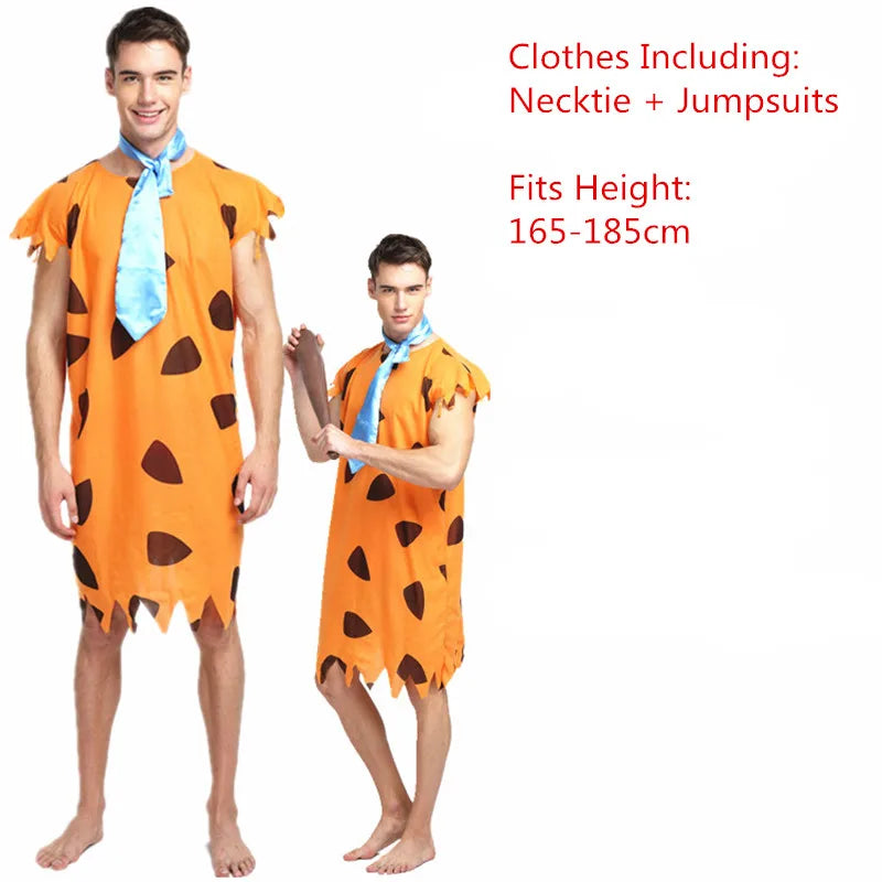 Men Women African Original  Savage Costume Adults Wildman Cosplay Costumes  Carnival Dress Party Decor Halloween