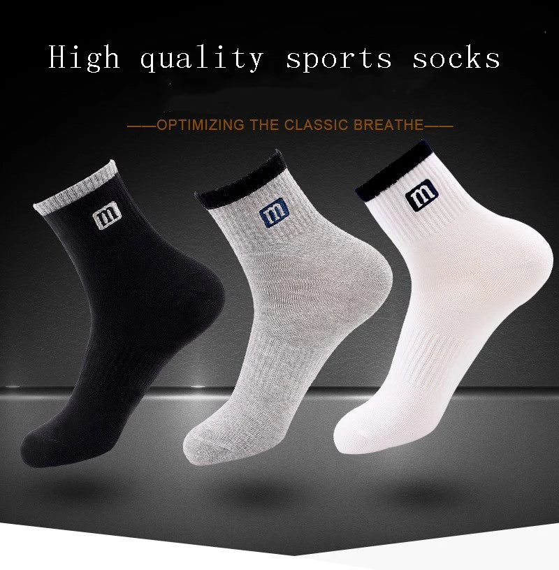 3Pairs/Lot High Quality Men's Socks Cotton Fashion Sports Male Socks Breathable Comfortable Plue Men Socks