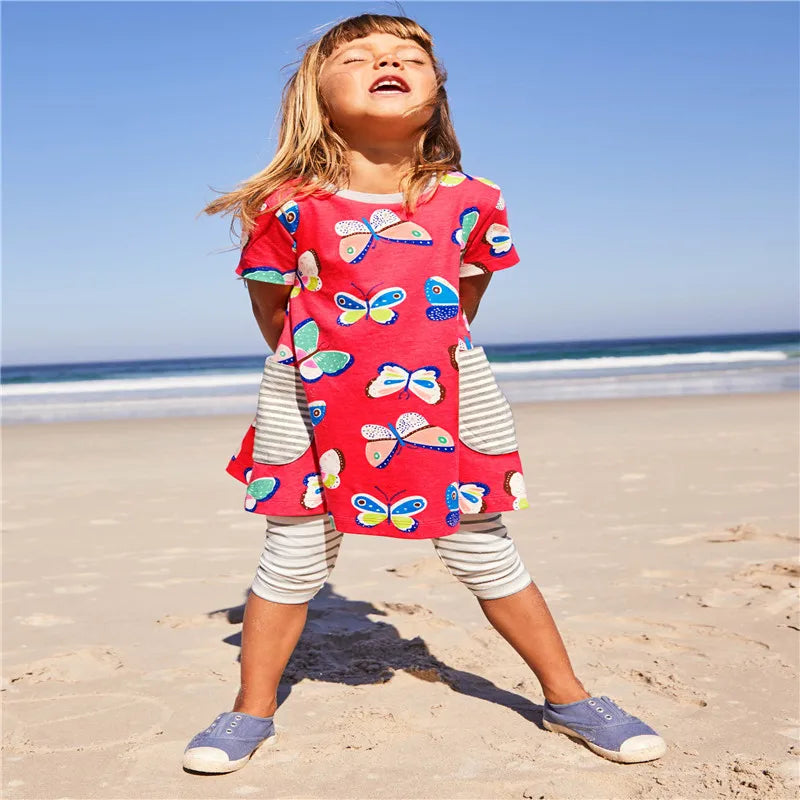 Dresses with collar baby girls clothing dresses horse girls Princess Flower Girl Dress Summer Tutu Wedding Birthday Party Dress
