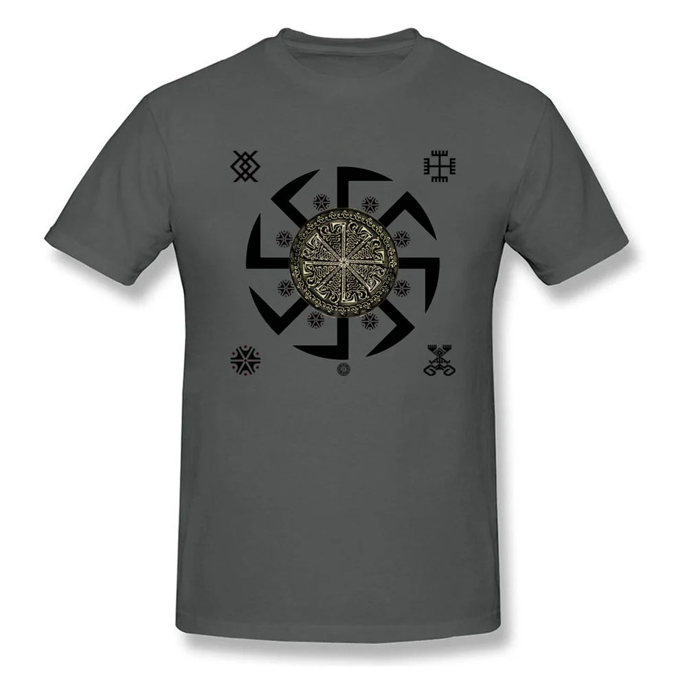 Men's T Shirt Mexico Kolovrat Symbol Tshirt Legend of Kolovrat Sparta Warrior White T Shirt Cool 3D Print Movie T-Shirts Russia