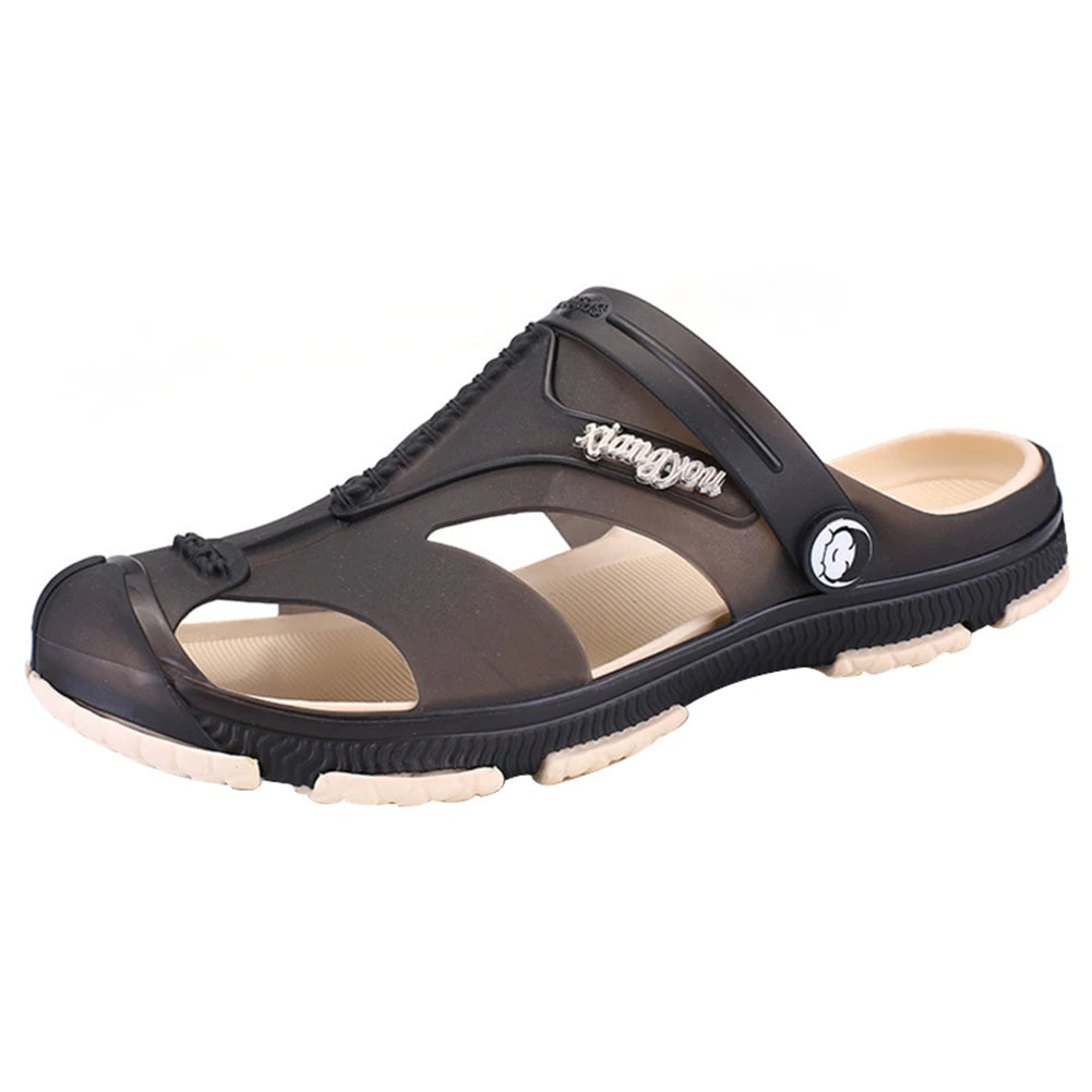 2023 New Men Outdoor Sandals Breathable Summer Beach Shoes Anti-Slip Comfortable Casual Slippers Walking Footwear Male Sandals