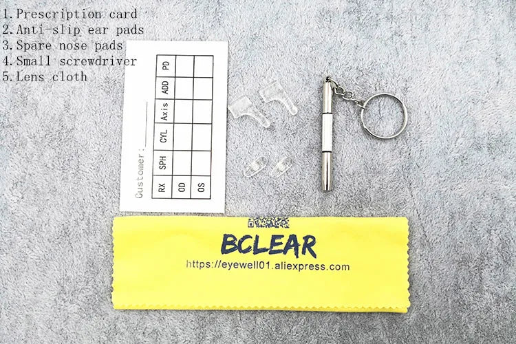 BCLEAR Elegant Half Rimless Eyeglasses Frame Optical Prescription Semi-Rim Glasses Spectacle Frame For Women's Eyewear Female BAZAARHUBO