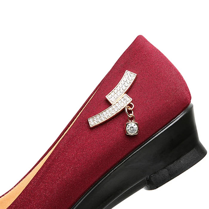 Women Ballet Wedges Shoes Female for Work Cloth Shoes Women Sweet Loafers Slip On Women's Wedges Shoes Oversize New Boat Shoes