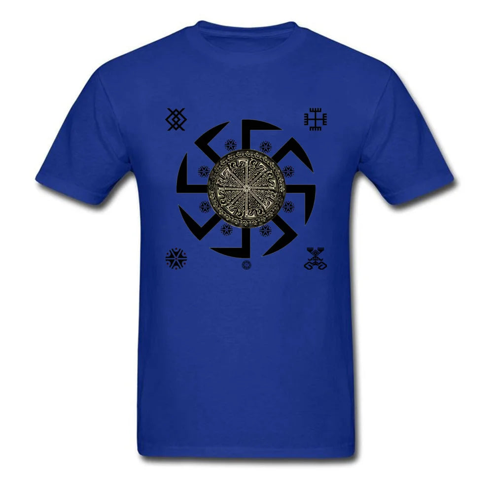 Men's T Shirt Mexico Kolovrat Symbol Tshirt Legend of Kolovrat Sparta Warrior White T Shirt Cool 3D Print Movie T-Shirts Russia