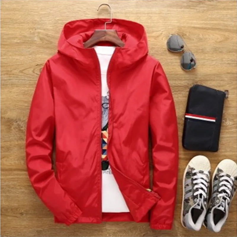 2026 New Women‘s Jacket Outerwear Spring Autumn Hooded Casual Windbreaker Coat Summer Sunscreen Clothing Family Size 7XL A8