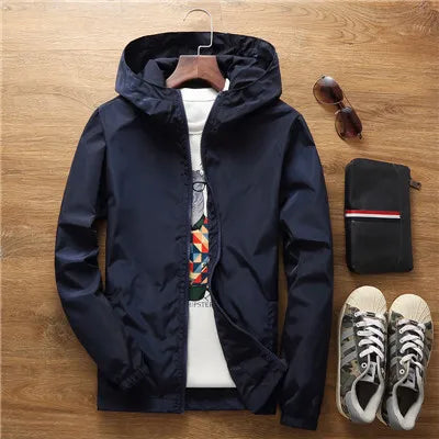 2026 New Women‘s Jacket Outerwear Spring Autumn Hooded Casual Windbreaker Coat Summer Sunscreen Clothing Family Size 7XL A8
