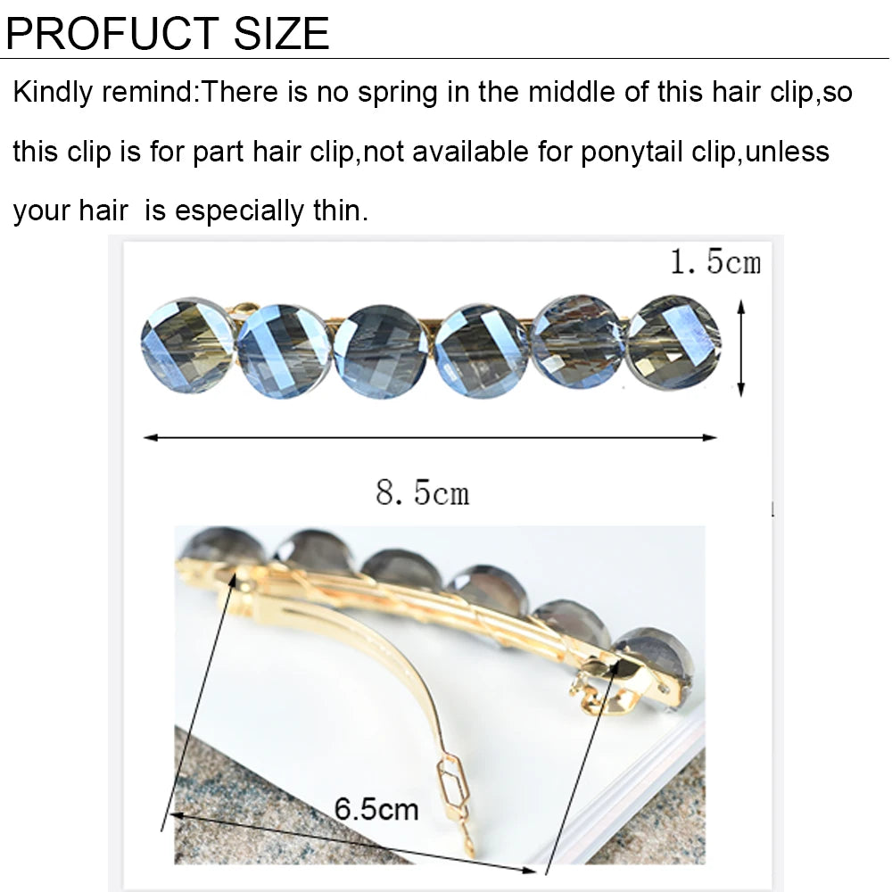 Women headwear rhinestone hair clips cute hair pin vintage hair barrettes crystal hair accessories for women BAZAARHUBO