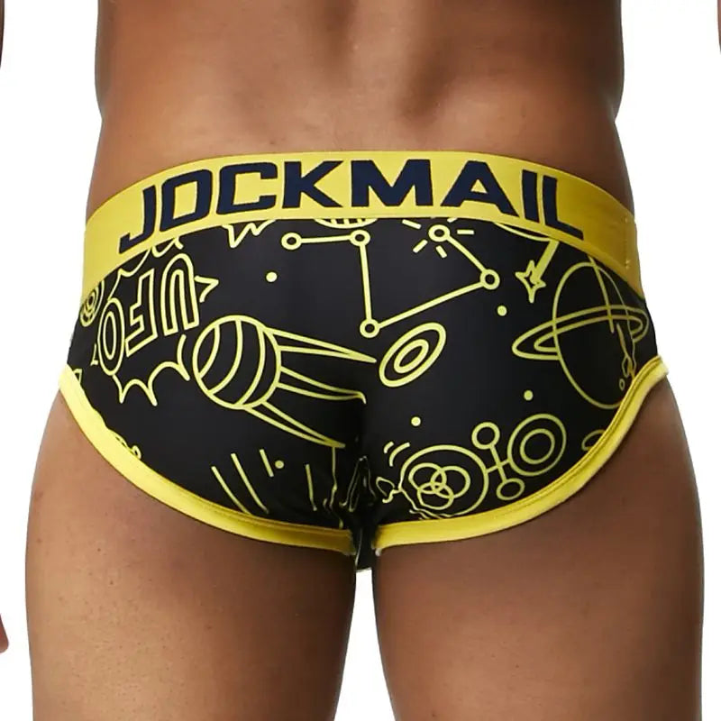 Animal Cartoon Print Men Underwear Nylon Ice Silk Sexy Men Briefs Breathable Slip Cueca Gay Male Panties Underpants Briefs