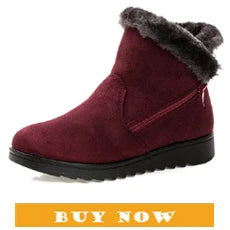 BEYARNE Small Size 32 -43 Block Heel Platform Shoes Fall Winter  OL Elegant High Heels Ankle Boots Women Warm Plush Boot