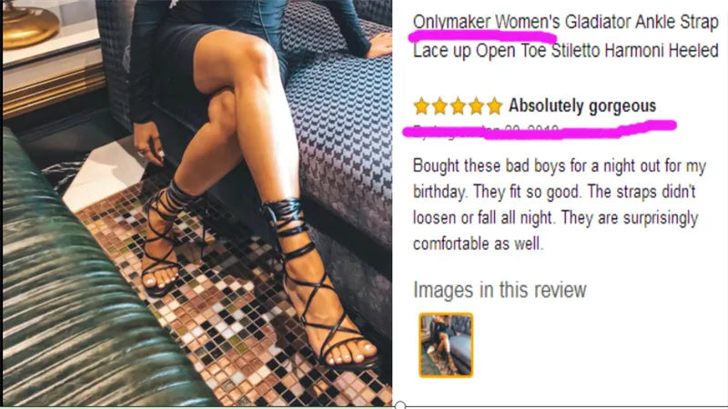 onlymaker Women Peep Toe Gladiator Ankle Strap Lace up 12CM High Heels Black Open Toe Stiletto Heeled Strappy Sandals