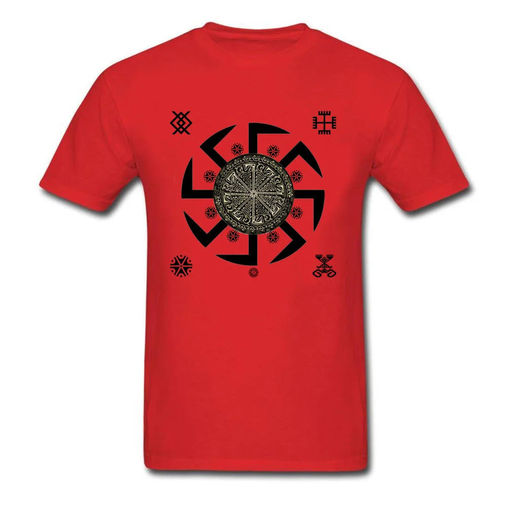 Men's T Shirt Mexico Kolovrat Symbol Tshirt Legend of Kolovrat Sparta Warrior White T Shirt Cool 3D Print Movie T-Shirts Russia