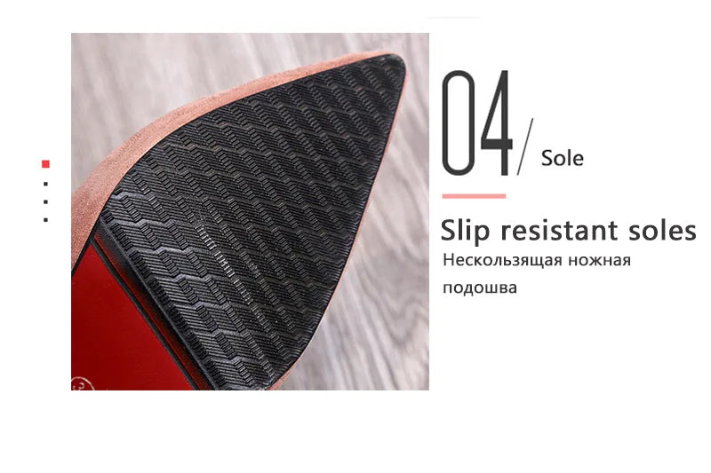 Aphixta Shoes Woman Super High Heels Pumps Nude 10cm Thin Heels Wedding Shoes Party Ladies Shoes US Large Size 48 Classic Pumps