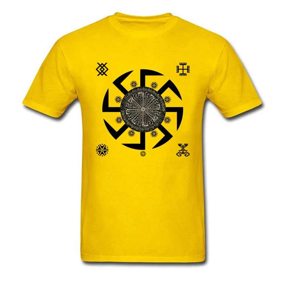 Men's T Shirt Mexico Kolovrat Symbol Tshirt Legend of Kolovrat Sparta Warrior White T Shirt Cool 3D Print Movie T-Shirts Russia