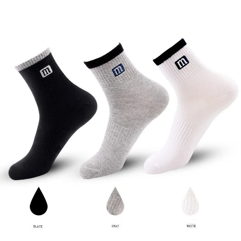 3Pairs/Lot High Quality Men's Socks Cotton Fashion Sports Male Socks Breathable Comfortable Plue Men Socks