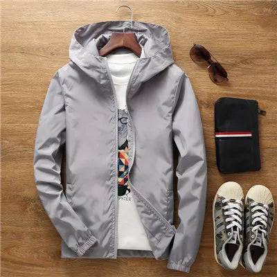 2026 New Women‘s Jacket Outerwear Spring Autumn Hooded Casual Windbreaker Coat Summer Sunscreen Clothing Family Size 7XL A8
