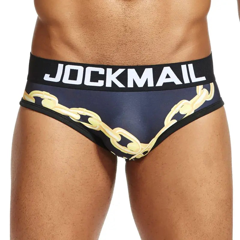 Animal Cartoon Print Men Underwear Nylon Ice Silk Sexy Men Briefs Breathable Slip Cueca Gay Male Panties Underpants Briefs