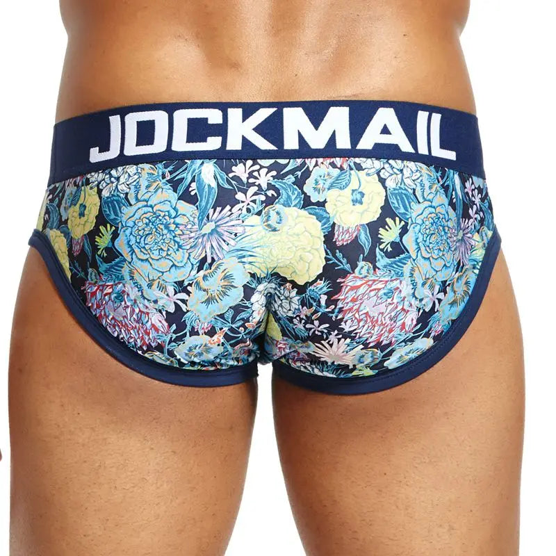 Animal Cartoon Print Men Underwear Nylon Ice Silk Sexy Men Briefs Breathable Slip Cueca Gay Male Panties Underpants Briefs