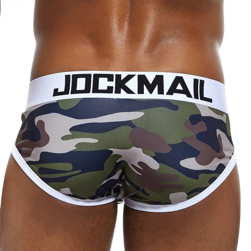 Animal Cartoon Print Men Underwear Nylon Ice Silk Sexy Men Briefs Breathable Slip Cueca Gay Male Panties Underpants Briefs
